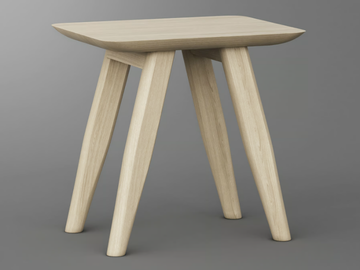 AETAS - Solid wood stool by Vitamin Design - view 2